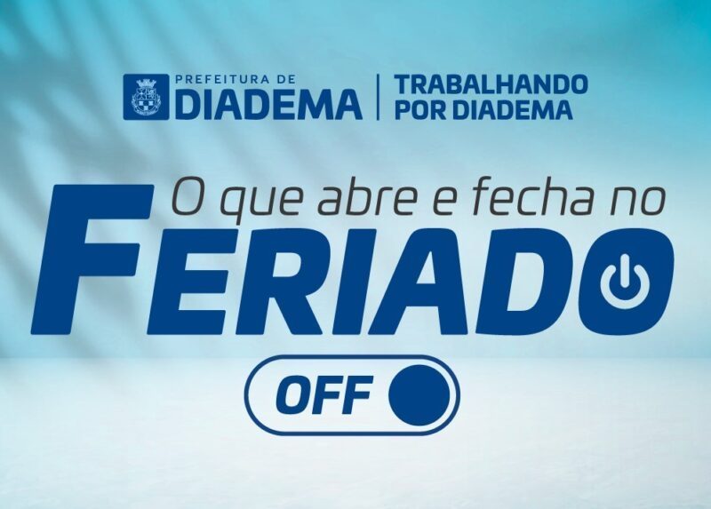 Serviços municipais de Diadema terão mudanças no funcionamento