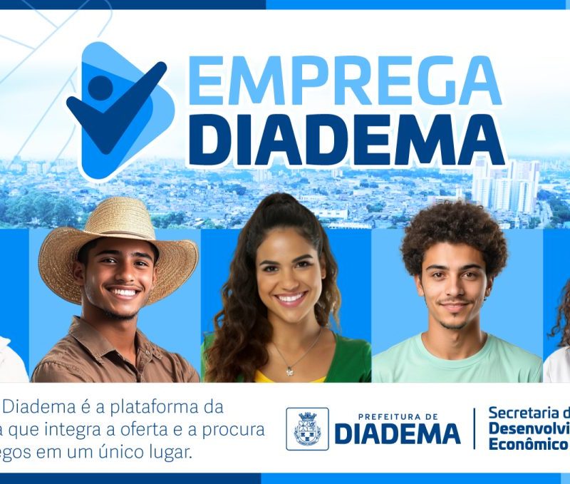 Diadema abre 68 oportunidades de emprego para diversas áreas
