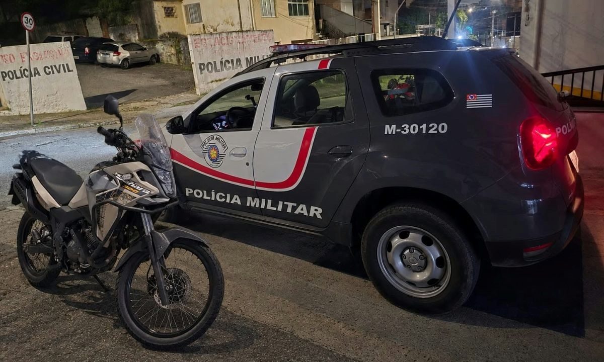 Homem é preso após PM encontrar moto com ignição violada em Mauá