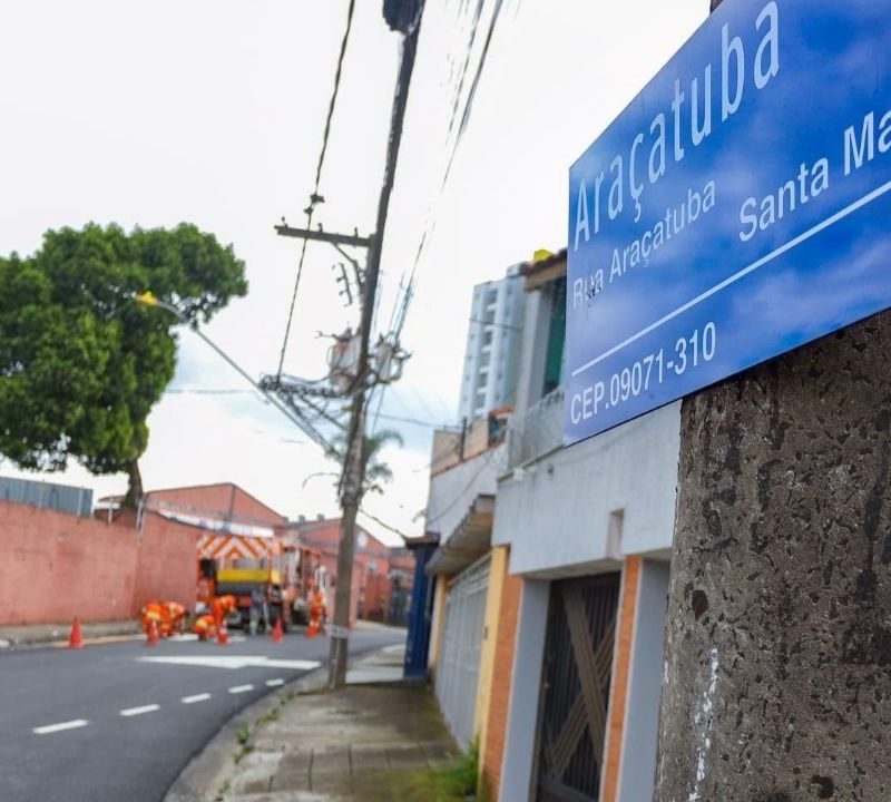 Sentido único é implantado na Rua Araçatuba em Santo André